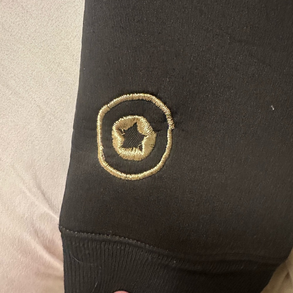 Bape x Travis Scott DSM 2015 Neoprene Black and Gold Zip Up Hoodie size XXL Used - Picture 8 of 16